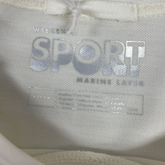 Marine Layer White Sunset Stripe Air Crew Graphic Tee - Size M - NEW With Tags. - Picture 9 of 15